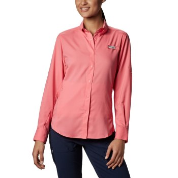 Columbia Overhemd Dames, PFG Tamiami II Long Sleeve Roze, 95LQVYGJF